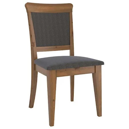 Customizable Dining Chair with Upholstered Seat